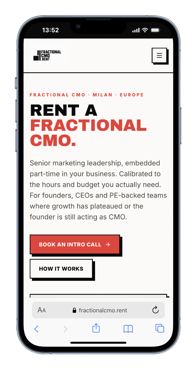 Fractional CMO